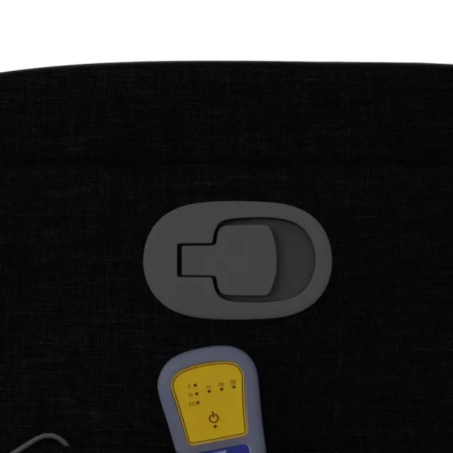 Fauteuil de massage inclinable noir tissu