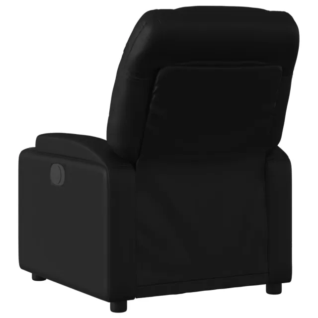Fauteuil inclinable en similicuir noir
