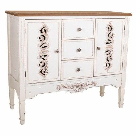 Aparador Alexandra House Living Blanco Madera de abeto Madera MDF 40 x