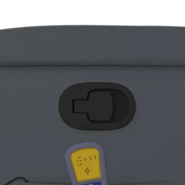 Fauteuil de massage inclinable gris similicuir