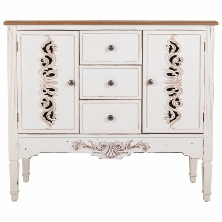 Aparador Alexandra House Living Blanco Madera de abeto Madera MDF 40 x