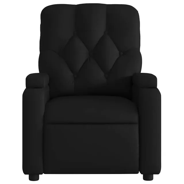 Fauteuil de massage inclinable noir similicuir