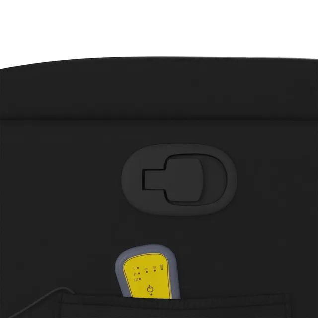 Fauteuil de massage inclinable noir similicuir