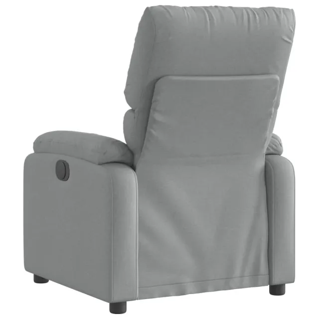 Fauteuil inclinable en tissu gris clair