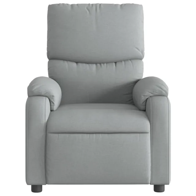 Fauteuil inclinable en tissu gris clair