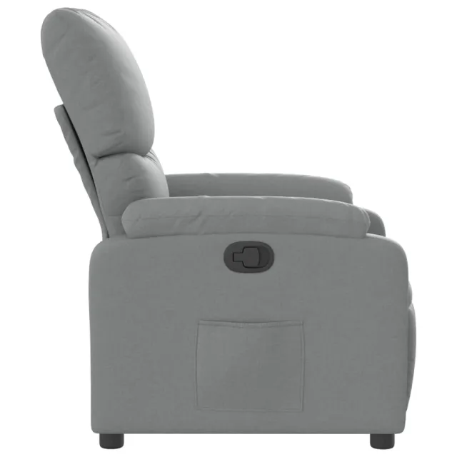 Fauteuil inclinable en tissu gris clair
