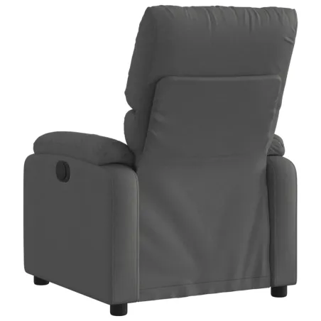 Fauteuil inclinable en tissu gris foncé