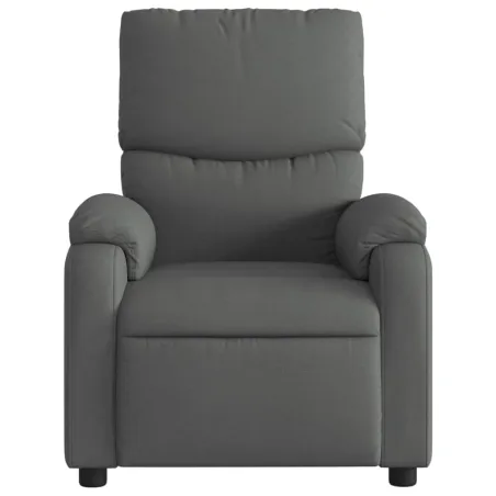 Fauteuil inclinable en tissu gris foncé
