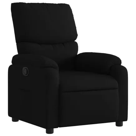 Fauteuil inclinable en tissu noir 2