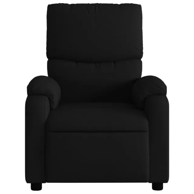 Fauteuil inclinable en tissu noir