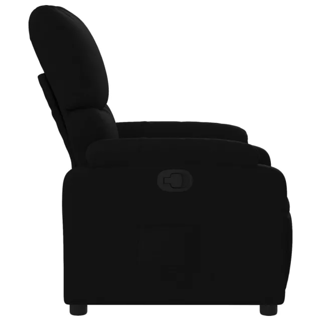 Fauteuil inclinable en tissu noir