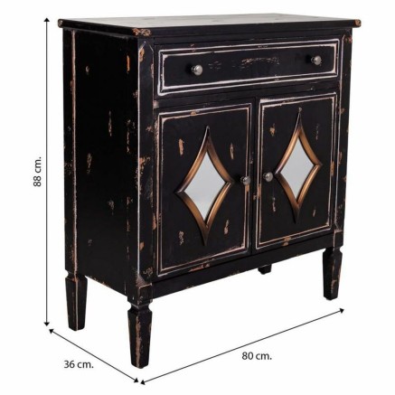 Ingresso Alexandra House Living Nero 36 x 88 x 80 cm 2