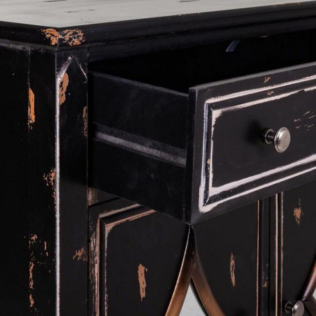 Hall Alexandra House Living Black 36 x 88 x 80 cm