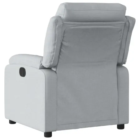 Fauteuil inclinable en tissu gris clair