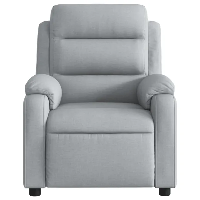 Fauteuil inclinable en tissu gris clair