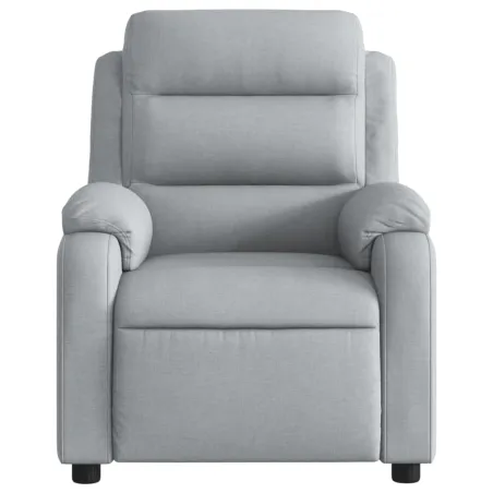 Fauteuil inclinable en tissu gris clair