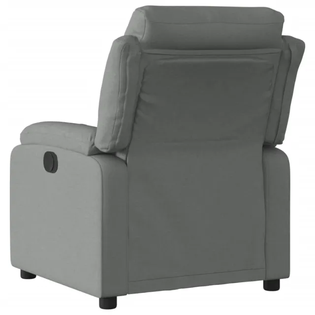 Fauteuil inclinable en tissu gris foncé