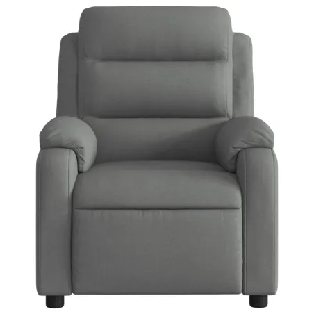 Fauteuil inclinable en tissu gris foncé