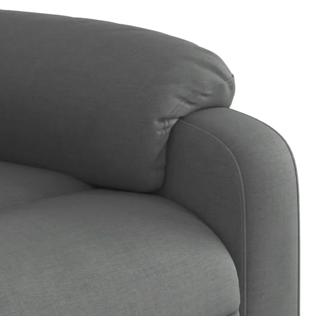 Fauteuil inclinable en tissu gris foncé