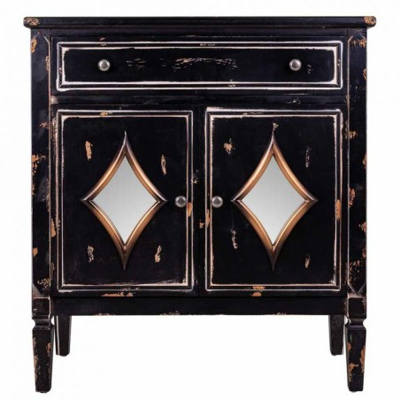Recibidor Alexandra House Living Negro 36 x 88 x 80 cm
