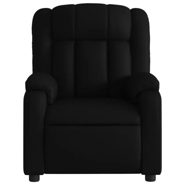 Fauteuil de massage inclinable noir similicuir