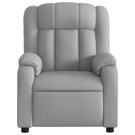 Fauteuil inclinable en tissu gris clair