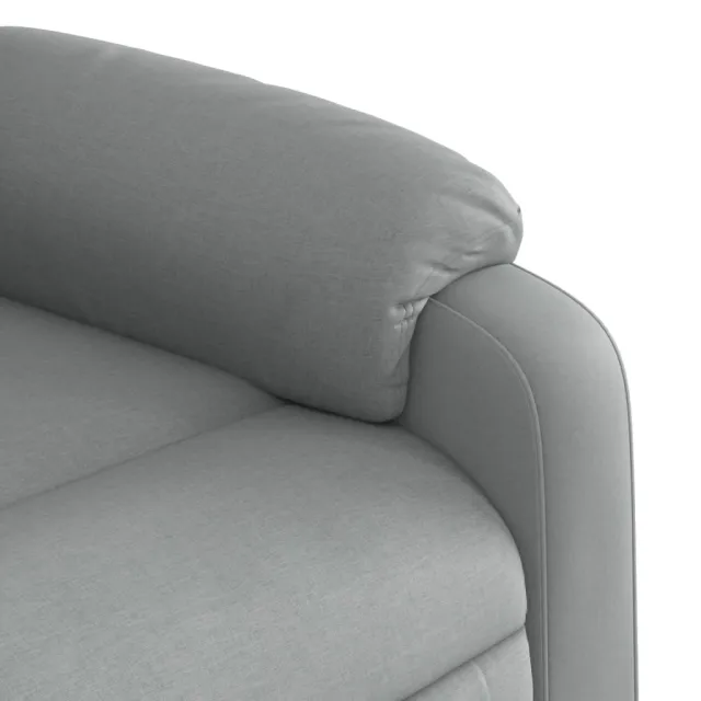 Fauteuil inclinable en tissu gris clair
