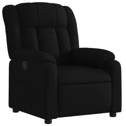 Fauteuil inclinable en tissu noir 2