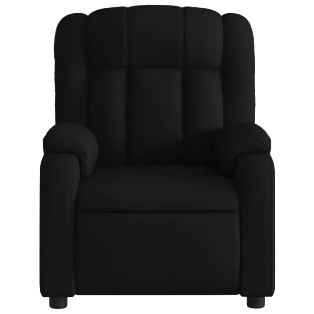 Fauteuil inclinable en tissu noir