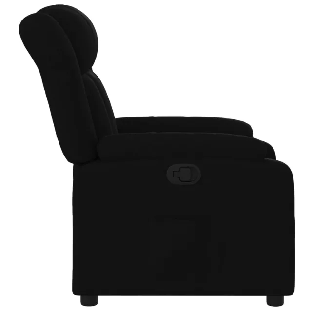 Fauteuil inclinable en tissu noir