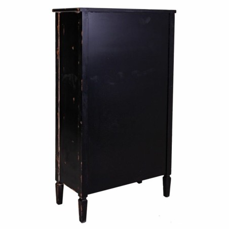 Armario Alexandra House Living Negro Vidrio Madera de abeto 100 % Meta