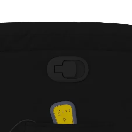 Fauteuil de massage inclinable noir tissu