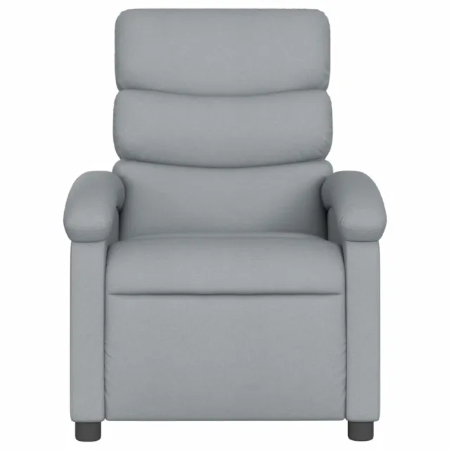 Fauteuil inclinable gris clair tissu