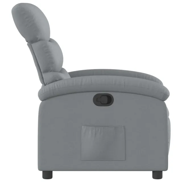 Fauteuil inclinable gris clair tissu