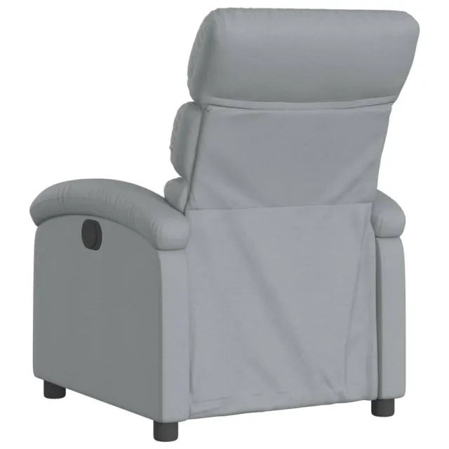 Fauteuil inclinable gris clair tissu