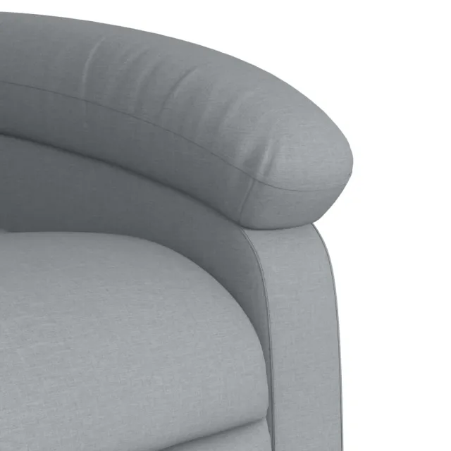 Fauteuil inclinable gris clair tissu