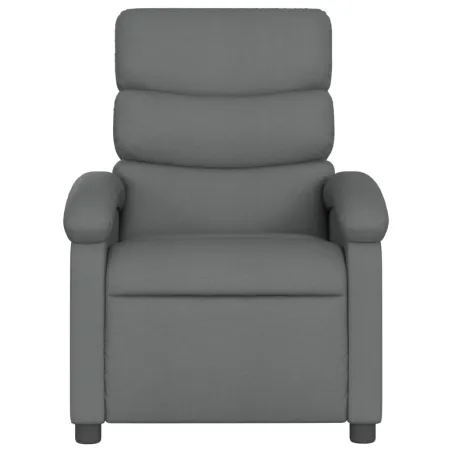 Fauteuil inclinable gris foncé tissu