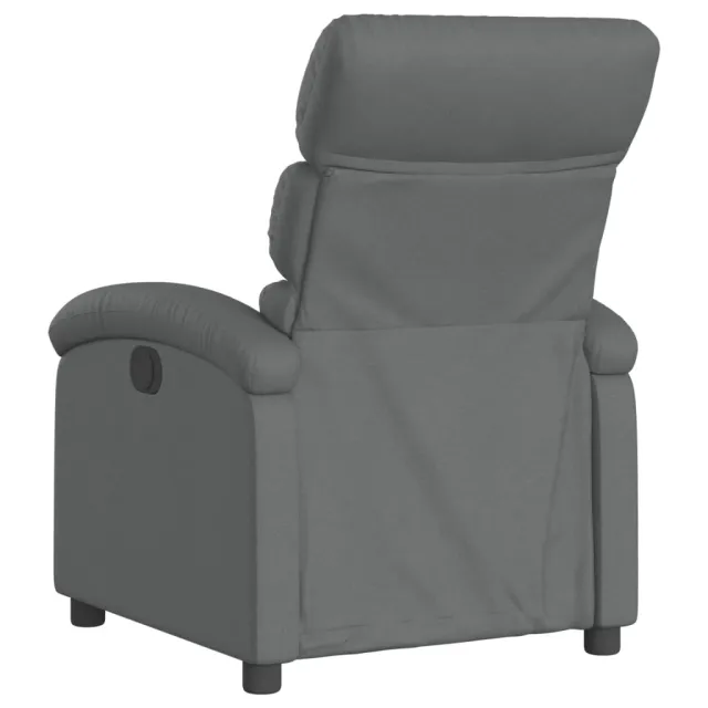 Fauteuil inclinable gris foncé tissu
