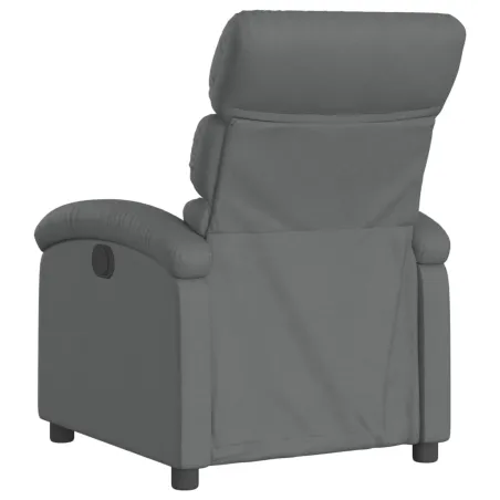 Fauteuil inclinable gris foncé tissu
