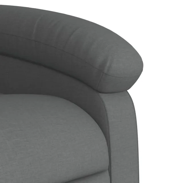 Fauteuil inclinable gris foncé tissu