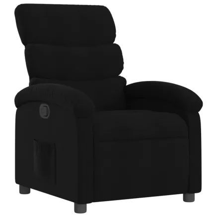 Fauteuil inclinable noir tissu 2