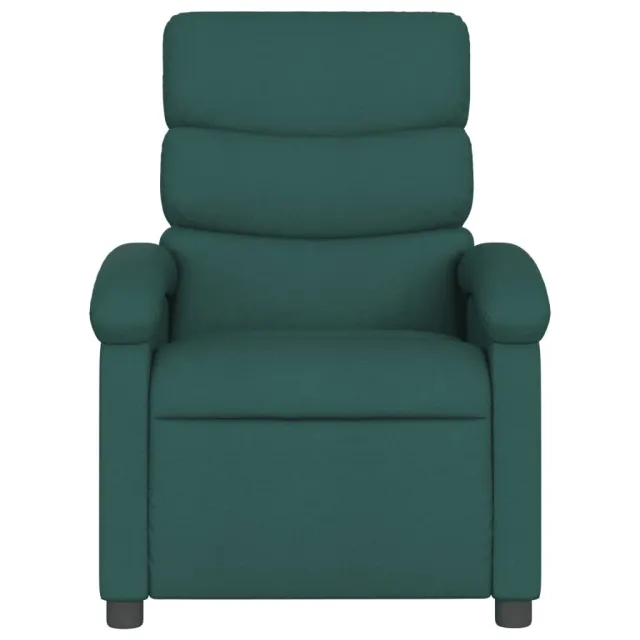 Fauteuil inclinable vert foncé tissu