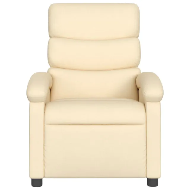 Fauteuil inclinable crème tissu