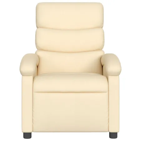 Fauteuil inclinable crème tissu