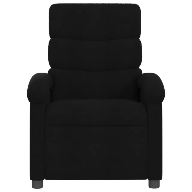 Fauteuil inclinable de massage noir tissu