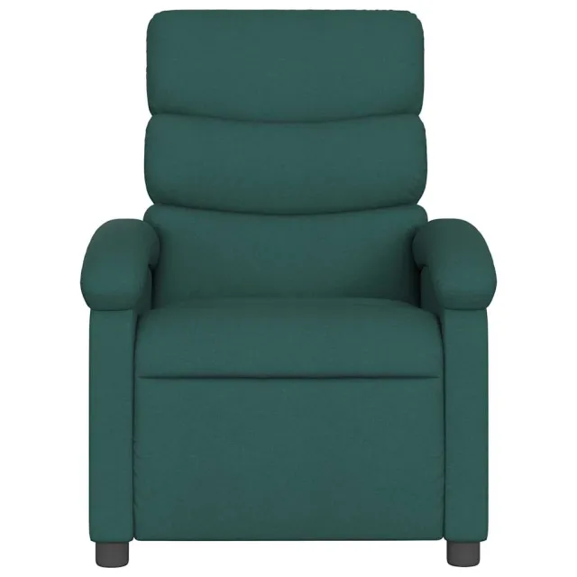 Fauteuil inclinable de massage vert foncé tissu