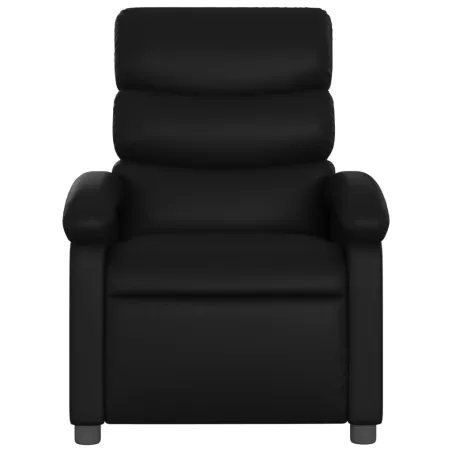 Fauteuil inclinable noir similicuir