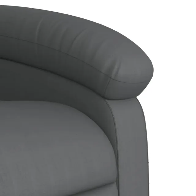 Fauteuil inclinable gris similicuir