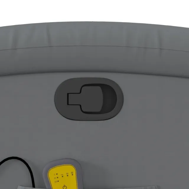 Fauteuil de massage inclinable gris similicuir