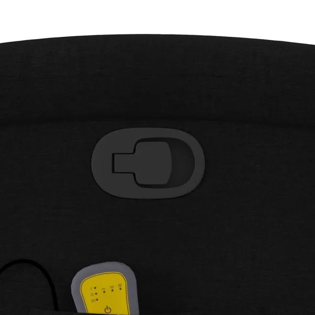 Fauteuil inclinable de massage noir tissu